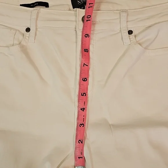 NYDJ Women's White Flare Jeans - Picture 7 of 7